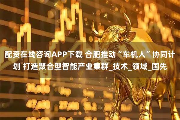 配资在线咨询APP下载 合肥推动“车机人”协同计划 打造聚合型智能产业集群_技术_领域_国先