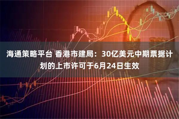 海通策略平台 香港市建局:30亿美元中期票据计划的上市许可于6月24日生效