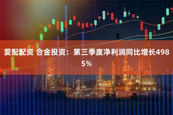 爱配配资 合金投资：第三季度净利润同比增长4985%
