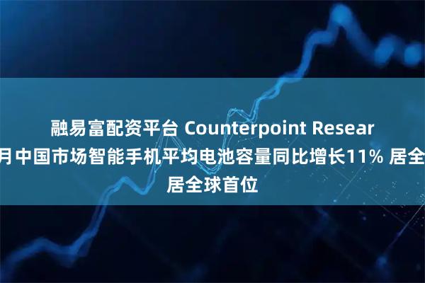 融易富配资平台 Counterpoint Research：5月中国市场智能手机平均电池容量同比增长11% 居全球首位